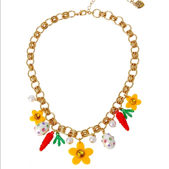 New Betsey Johnson Charm Necklace - Picture 3 of 8